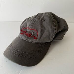 Lucky Brand Gray Cap with Detailed Red Stitching